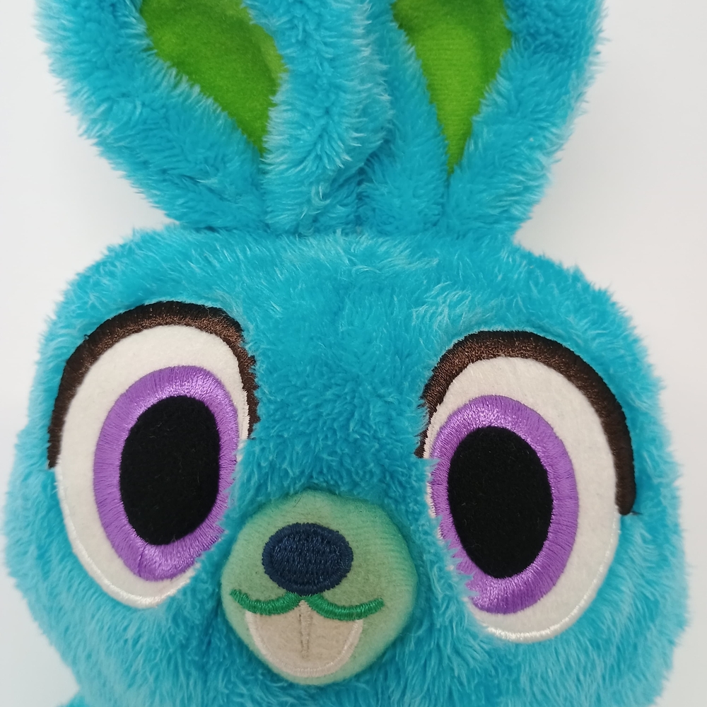 Blue & Green Bunny Plush Stuffed Animal Toy 14" Soft Rabbit
